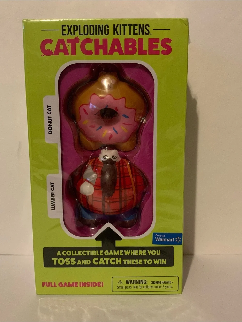 NIB. Catchables Donut Cat & Lumber Cat